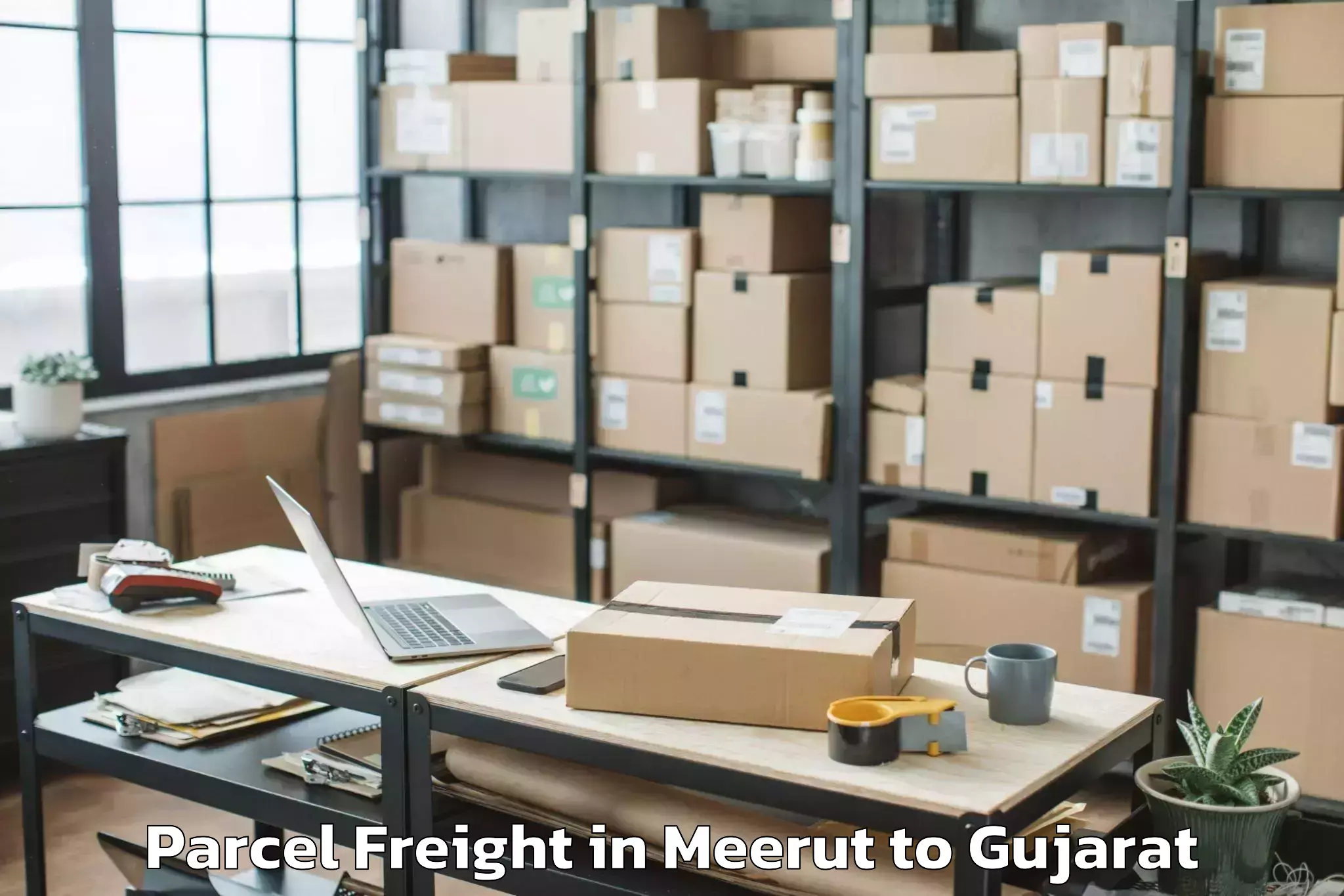 Reliable Meerut to Dholka Parcel Freight